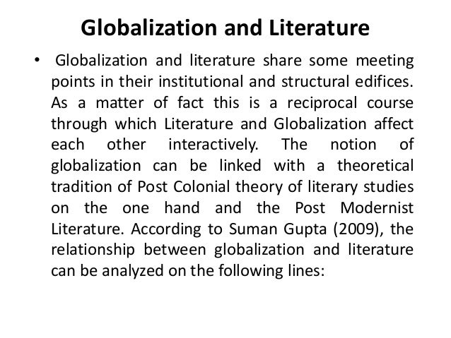 Globalization and Literature
